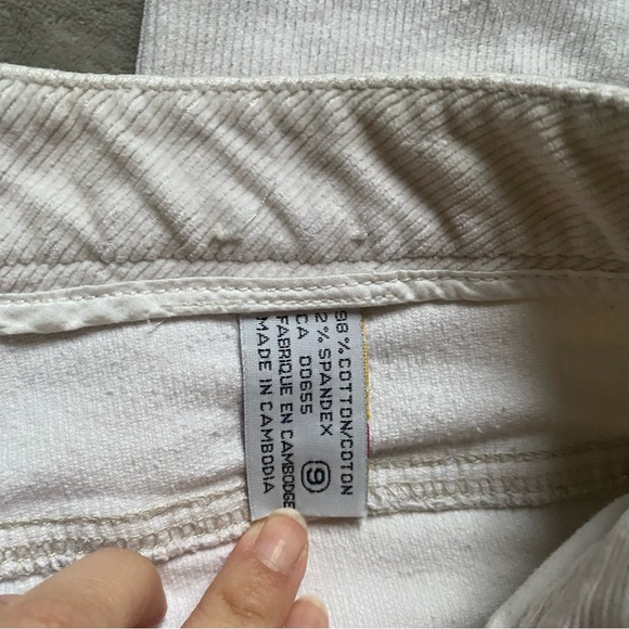 Cream corduroy pants - Picture 4 of 10